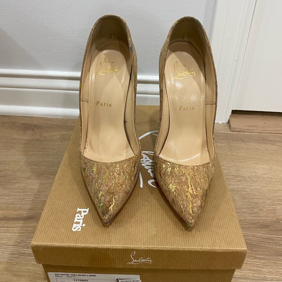 Christian Louboutin So Kate 120 mm Liege Lame - Picture 4 of 5